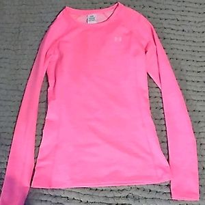 Pink Under Armor long sleeve shirt